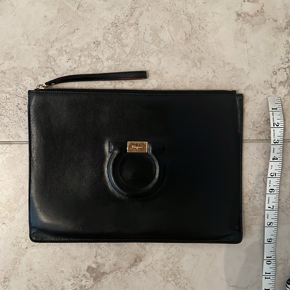 Salvatore Ferragamo Gancini Wristlet Clutch - Picture 8 of 9